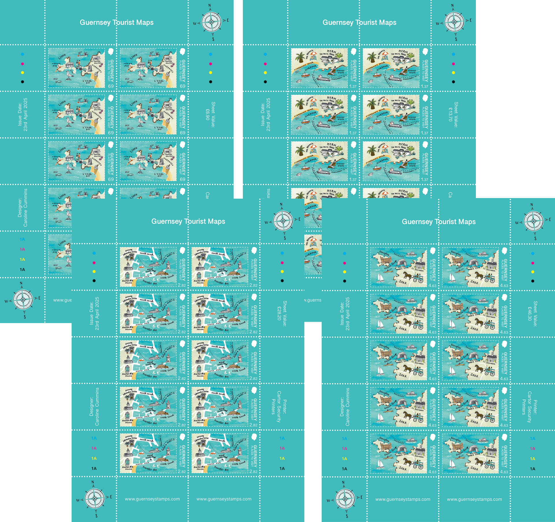 Sheets of 10